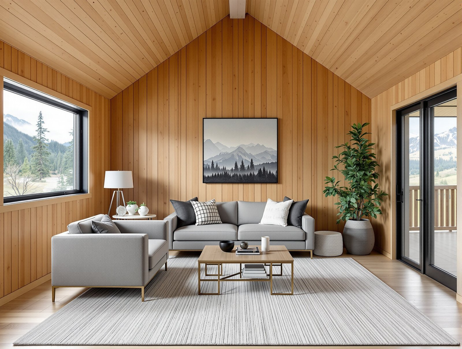 Alaska ADU living room interior