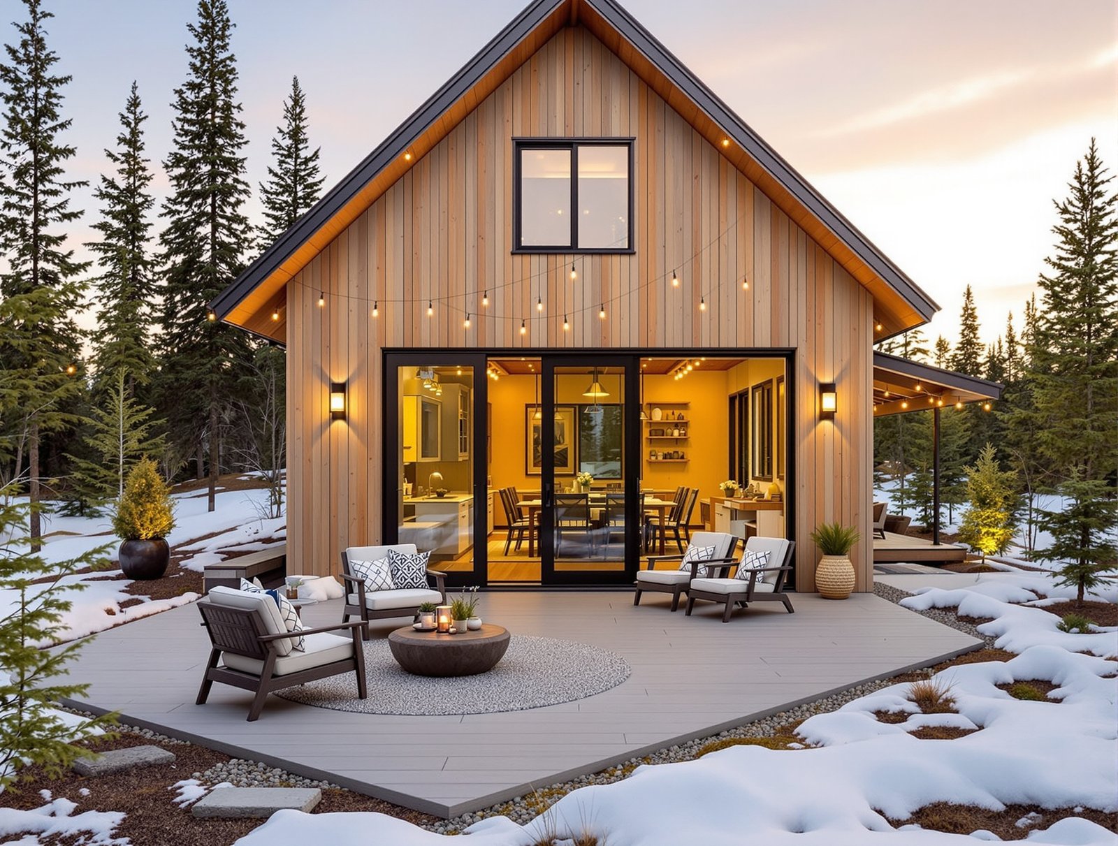 Alaska ADU outdoor living and patio space
