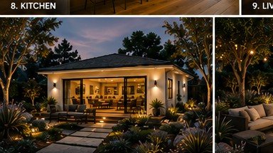 California ADU exterior at twilight