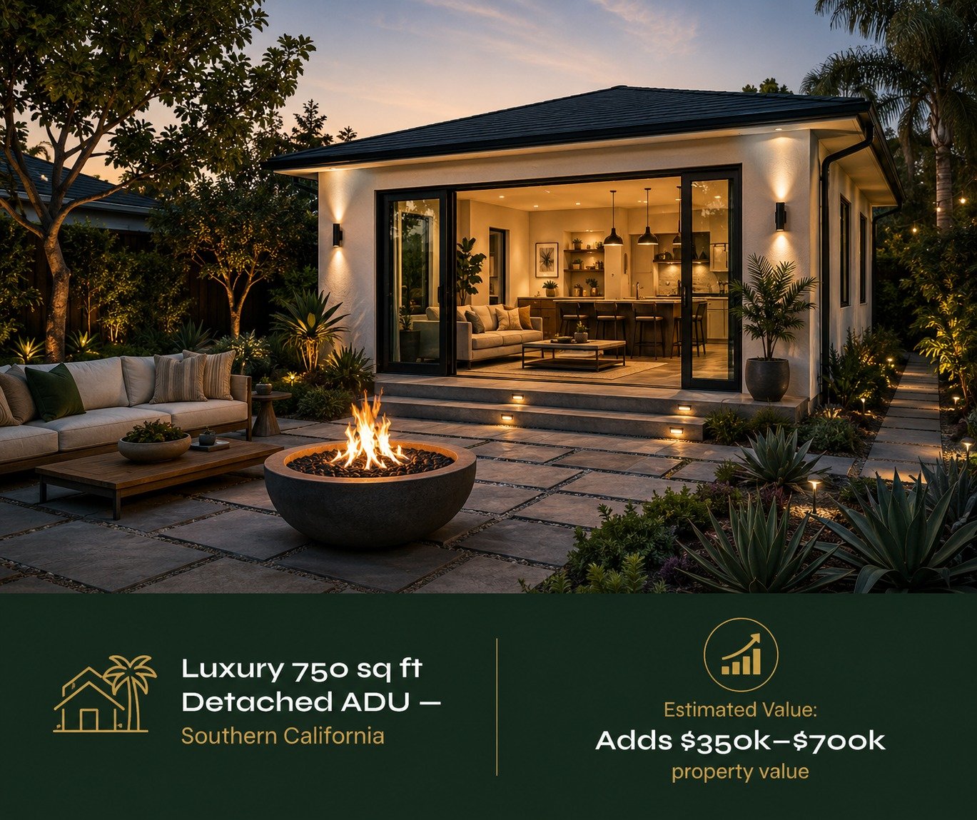 Luxury 750 sq ft Detached ADU — Southern California