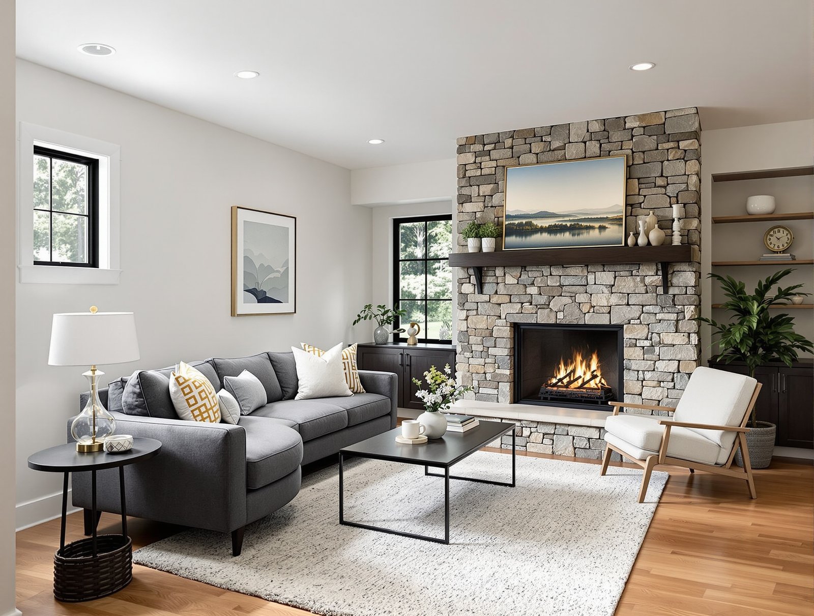 Connecticut ADU living room interior