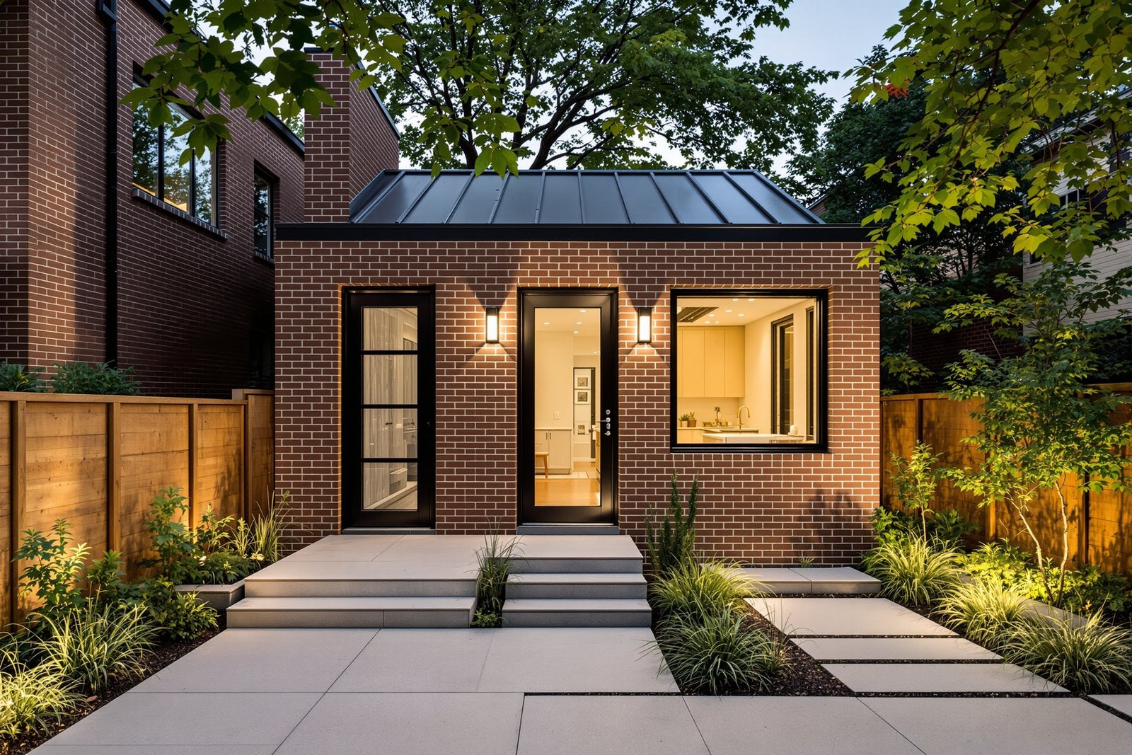 Compact detached ADU exterior