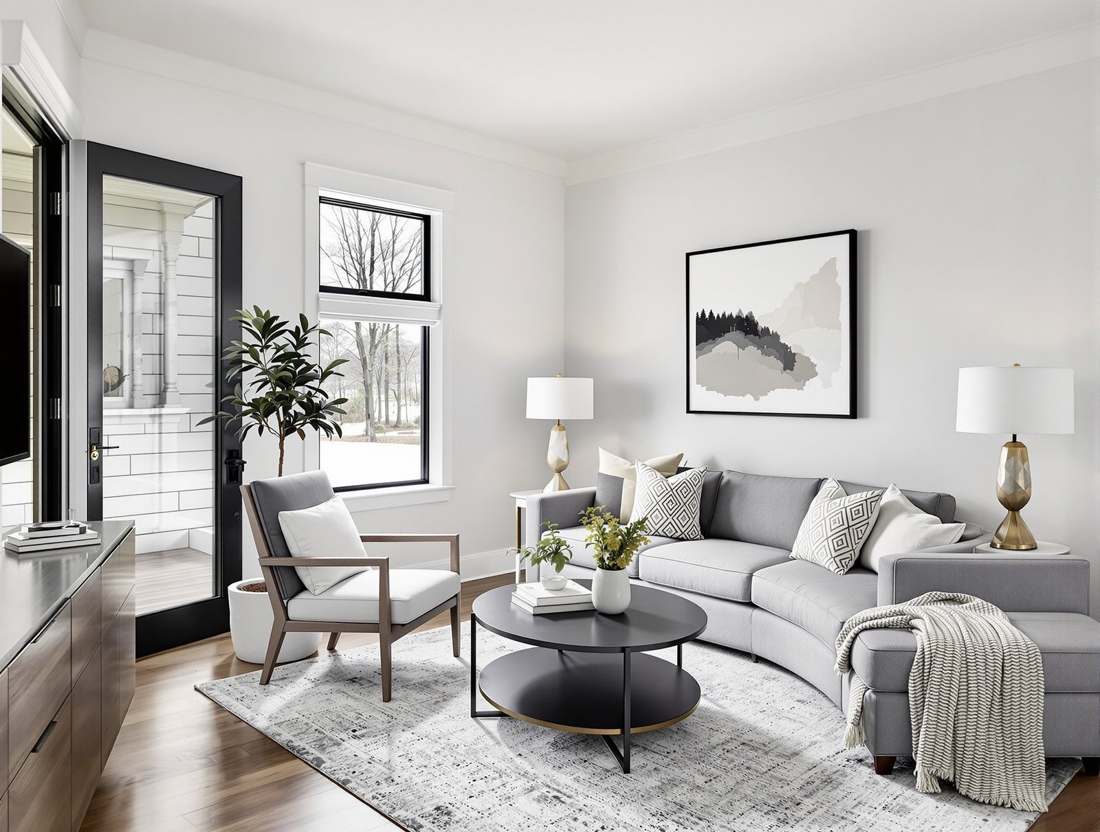 Georgia ADU living room interior