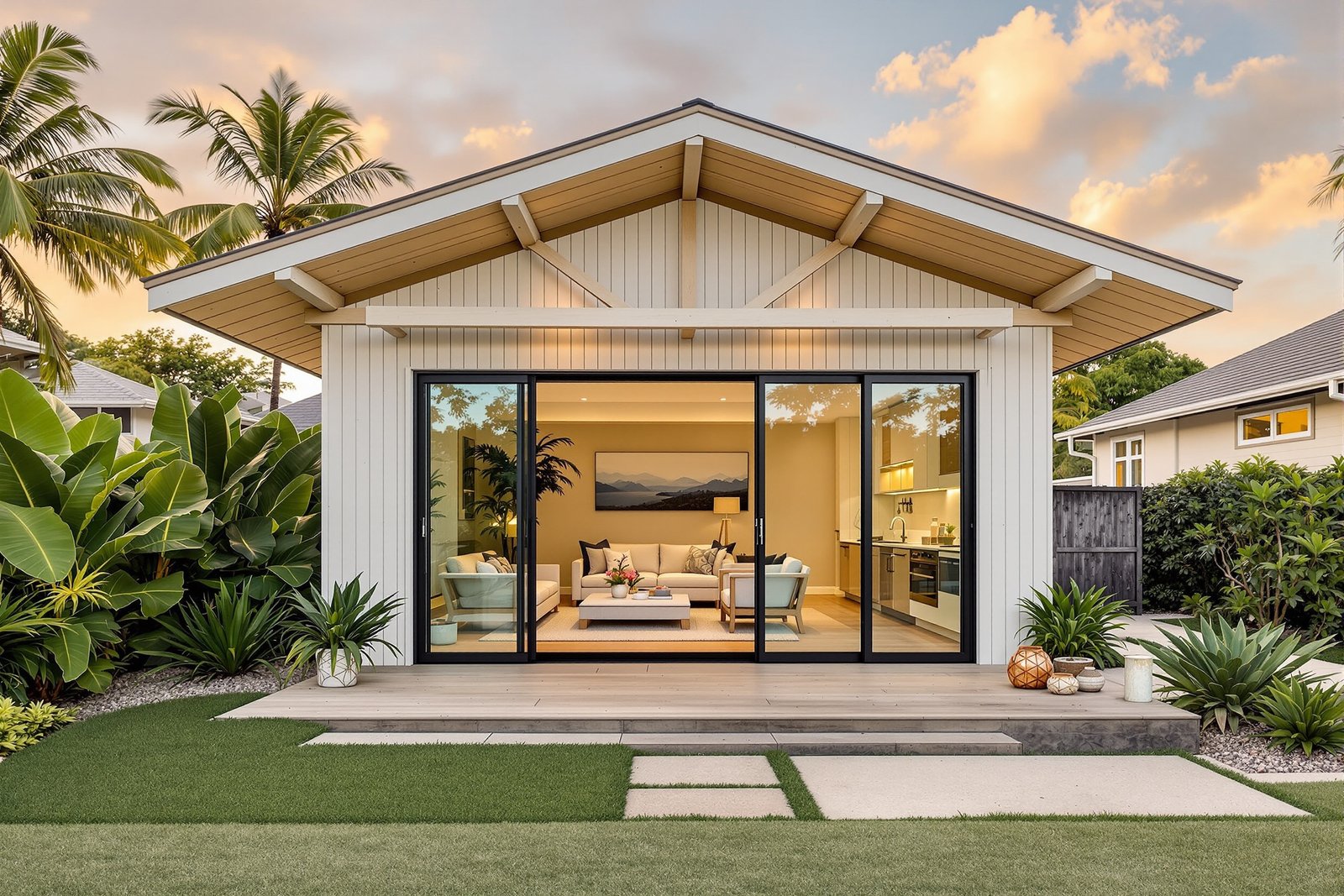Compact detached ADU exterior