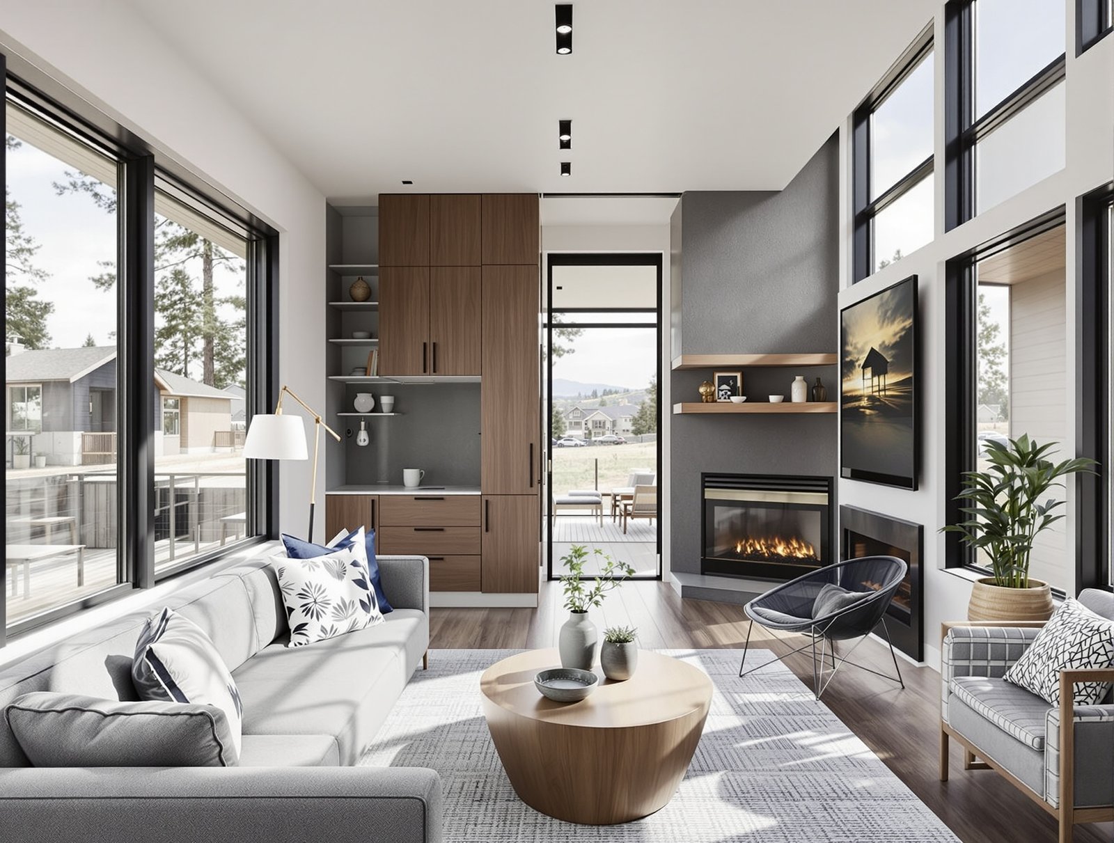 Idaho ADU living room interior
