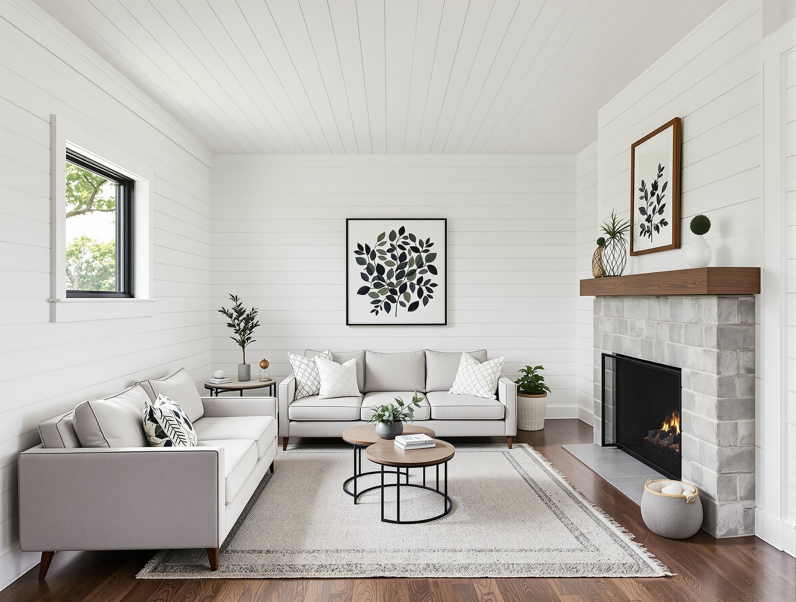 Iowa ADU living room interior