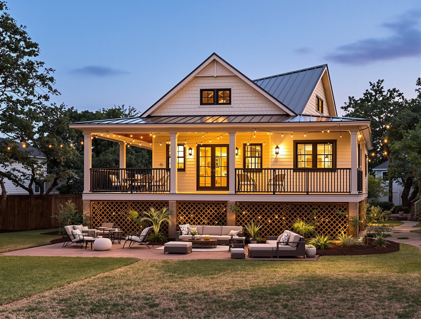 Louisiana ADU outdoor living and patio space