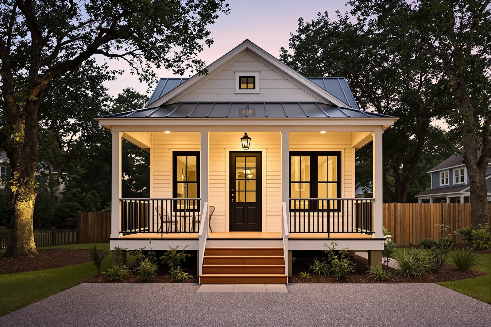 Compact detached ADU exterior