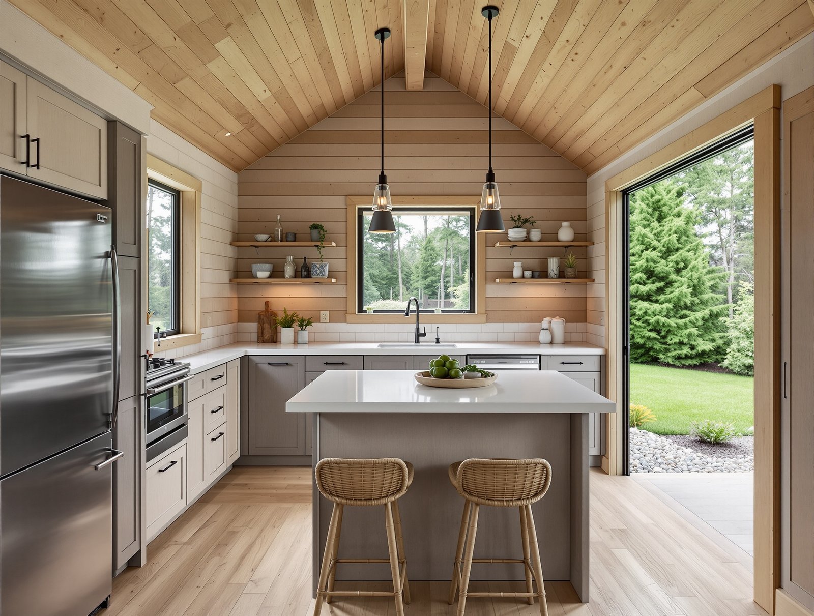 Maine ADU kitchen interior