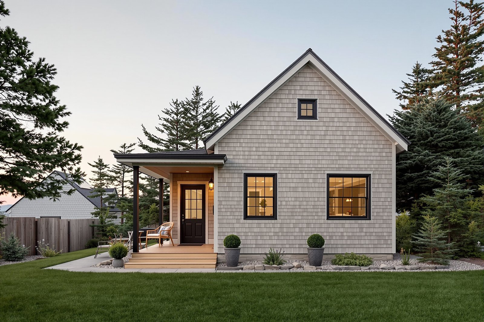 Compact detached ADU exterior