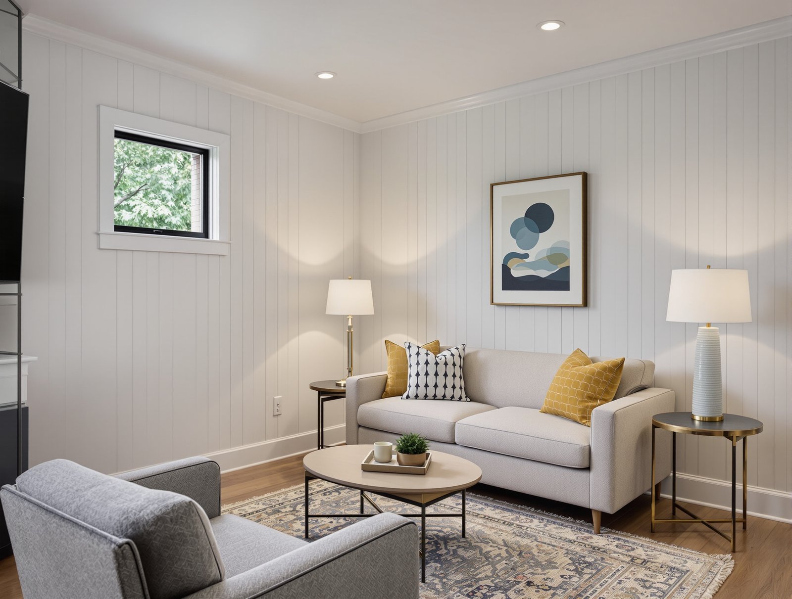 Massachusetts ADU living room interior