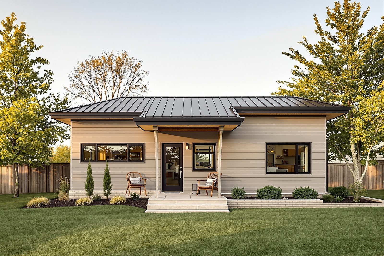 Compact detached ADU exterior