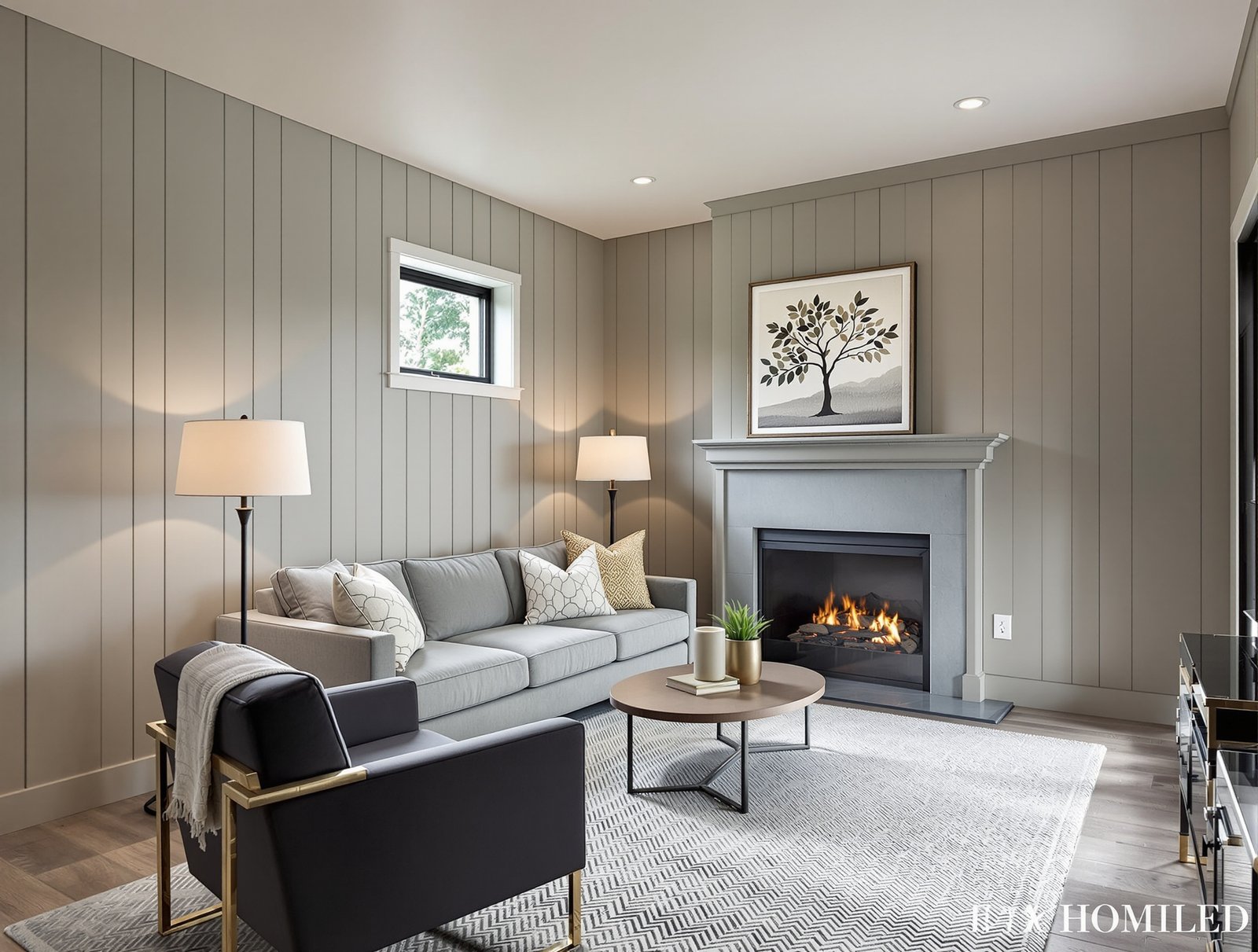 Nebraska ADU living room interior