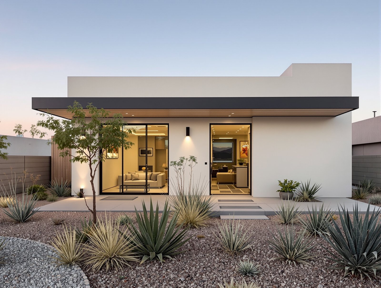 Nevada desert-modern ADU exterior