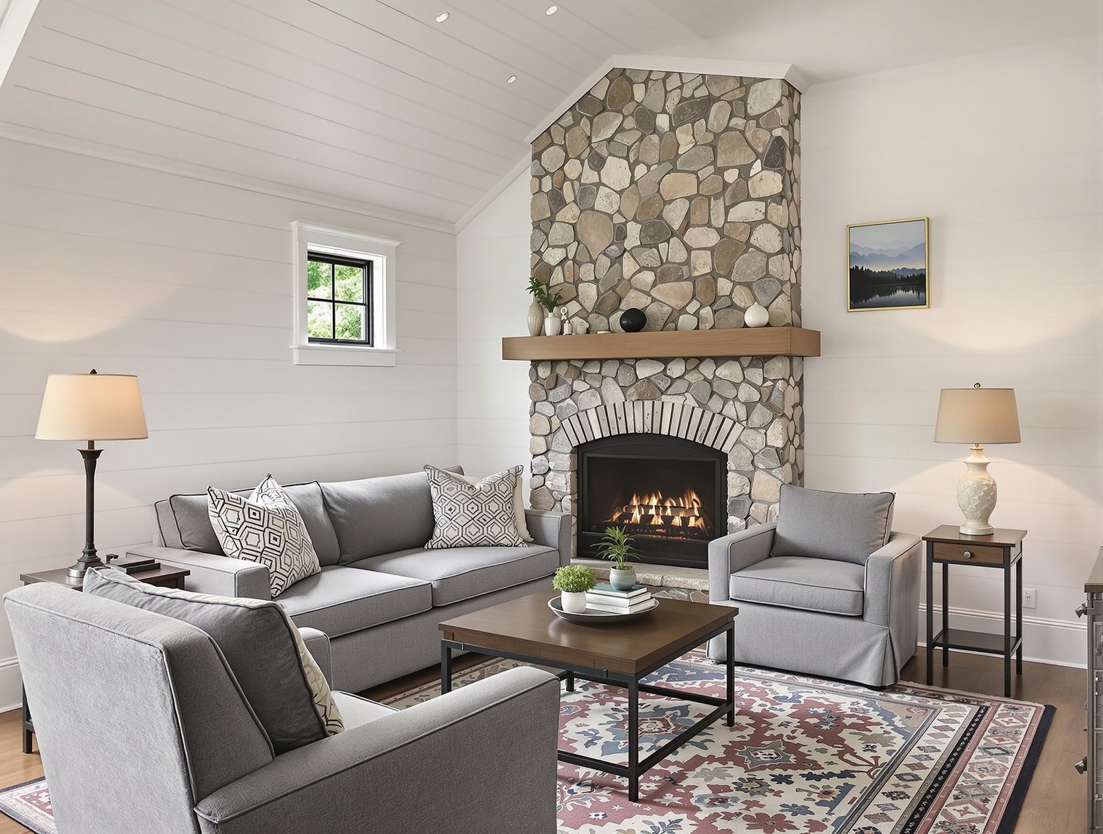 New Hampshire ADU living room interior