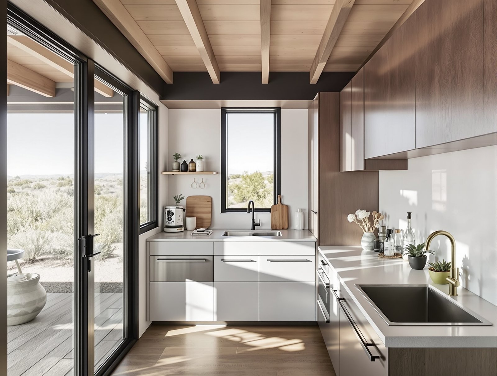 New Mexico ADU kitchen interior