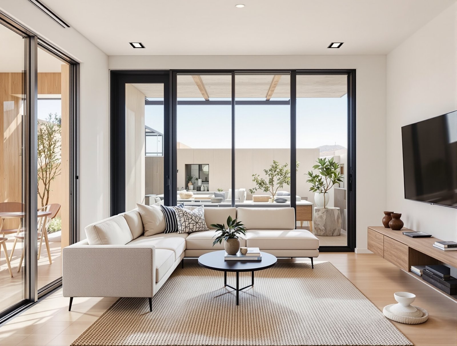 New Mexico ADU living room interior