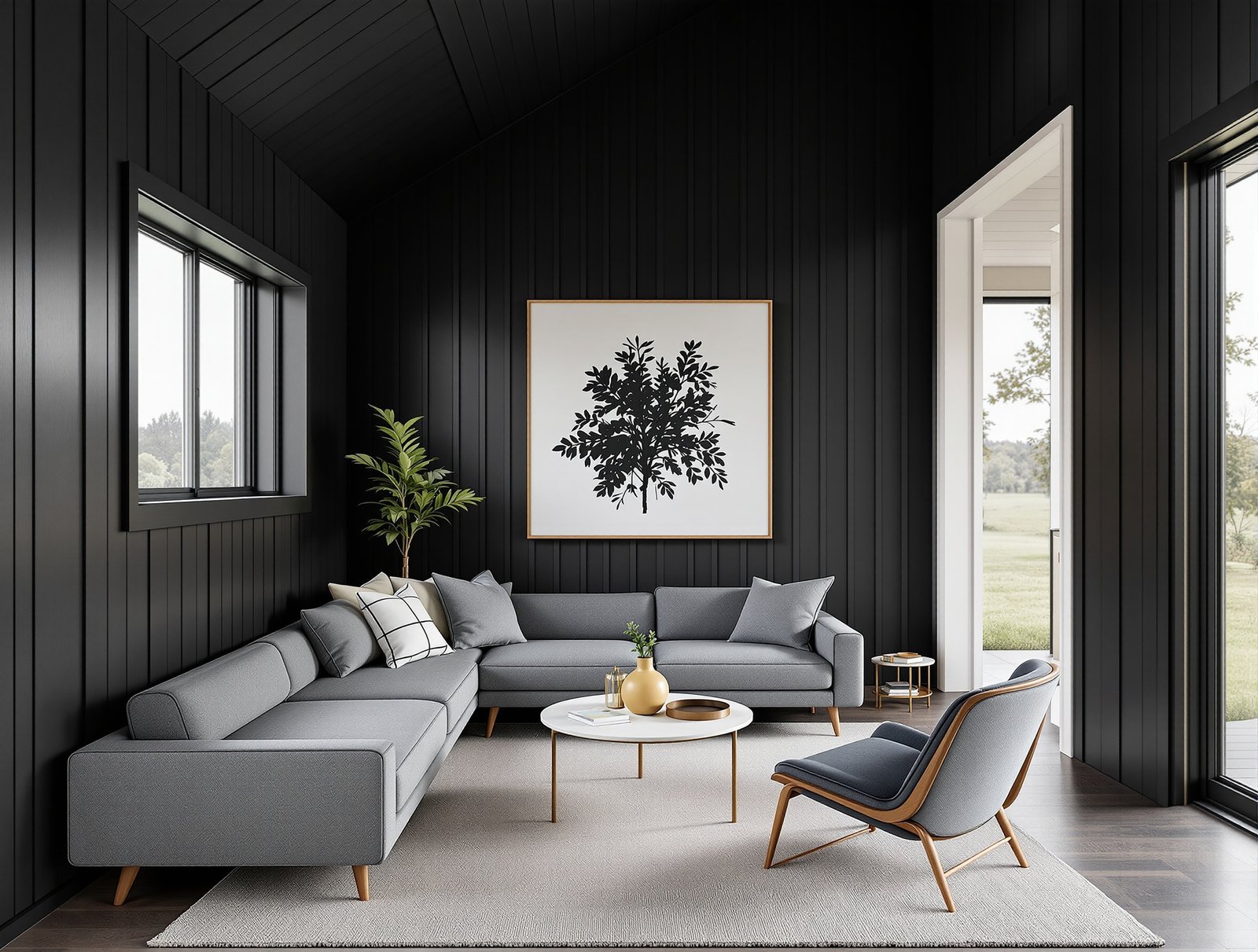 North Dakota ADU living room interior