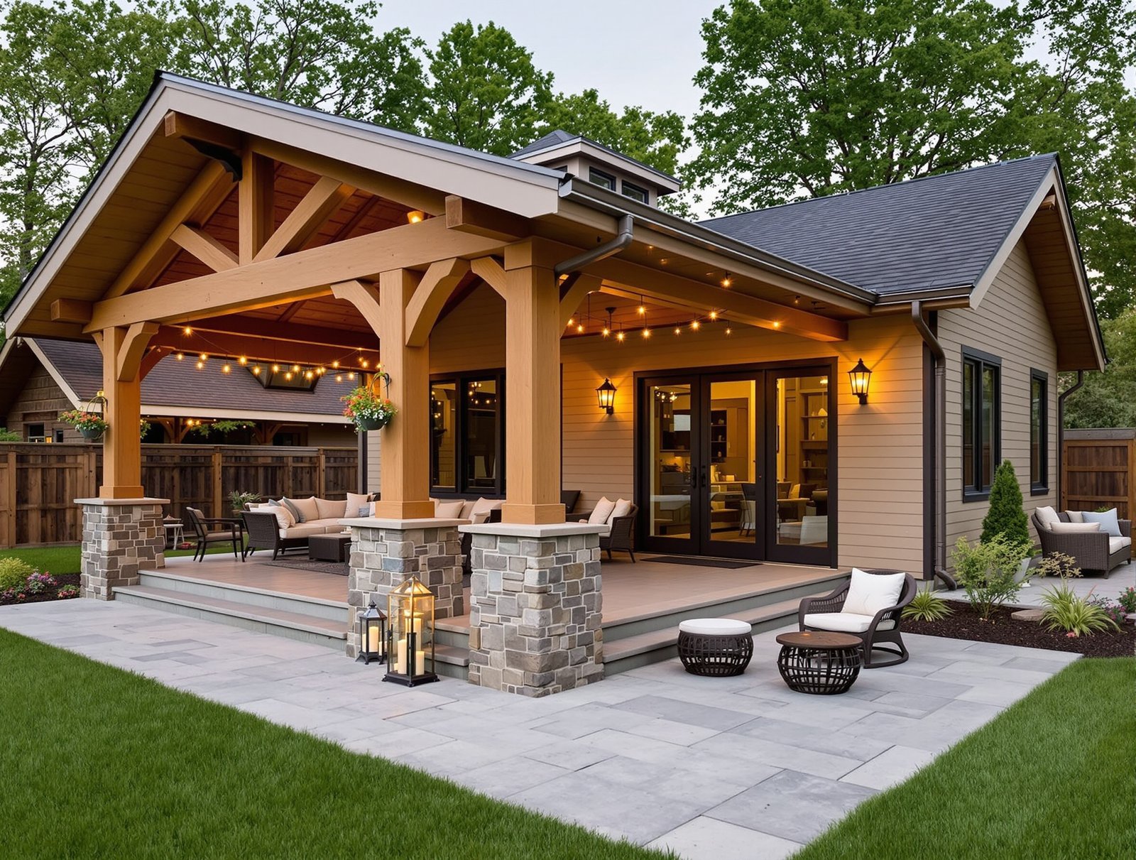 Ohio ADU outdoor living and patio space