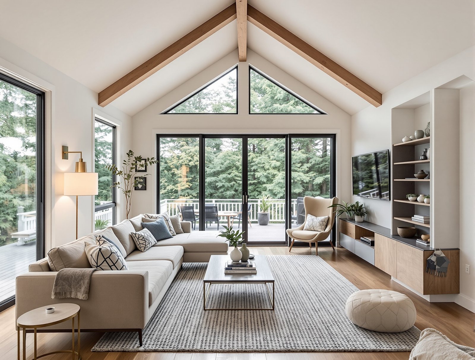 Oregon ADU living room interior