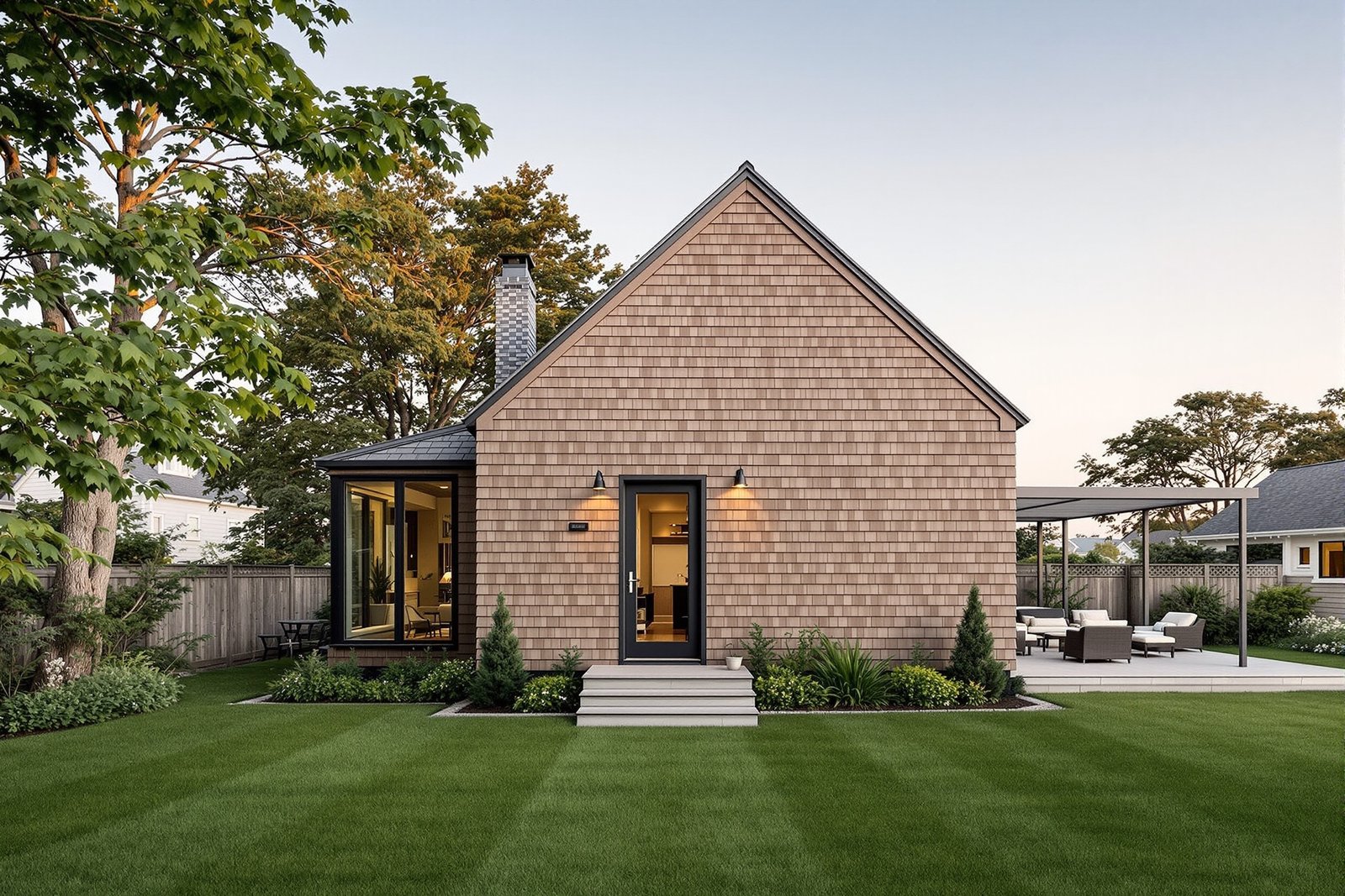 Compact detached ADU exterior