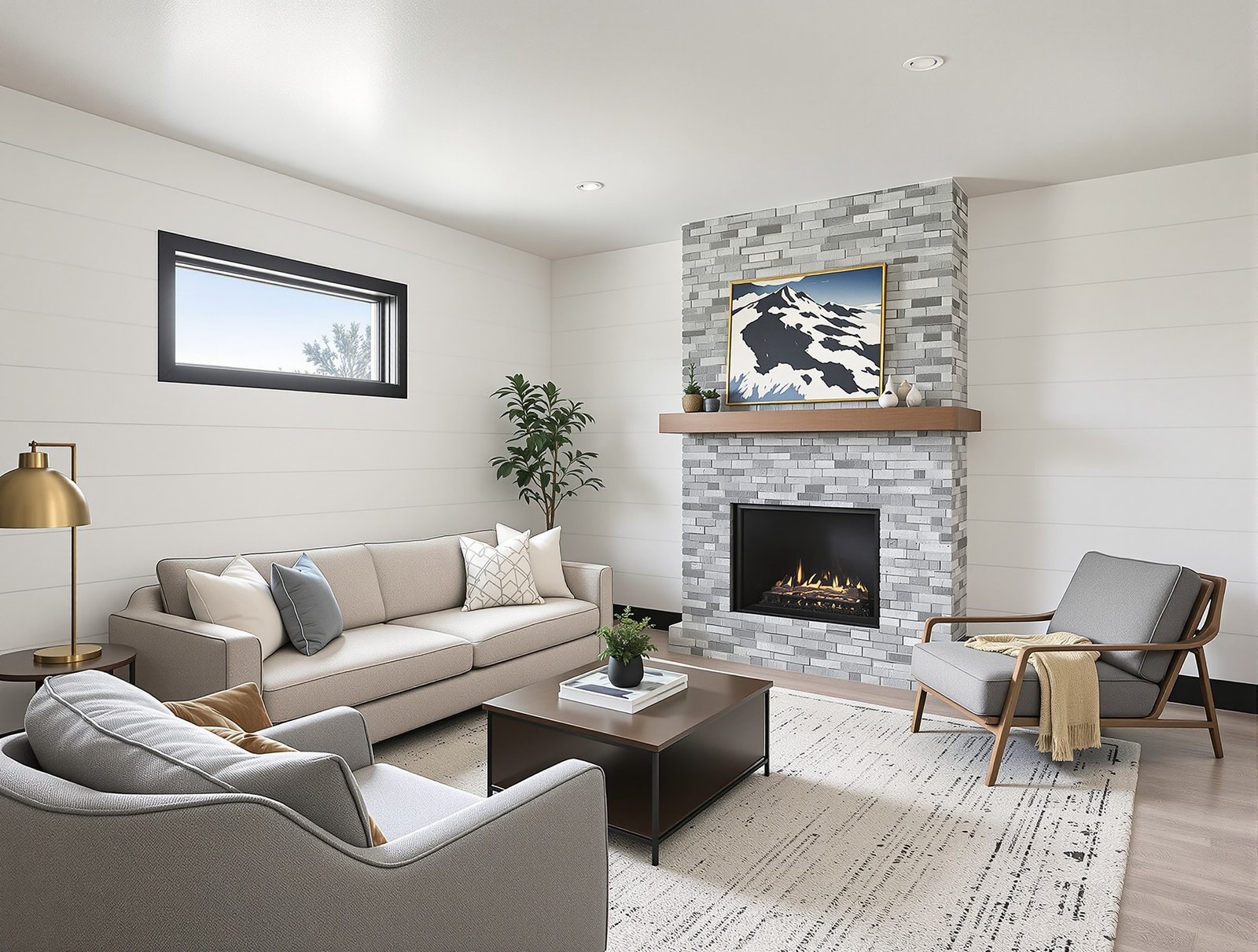 South Dakota ADU living room interior