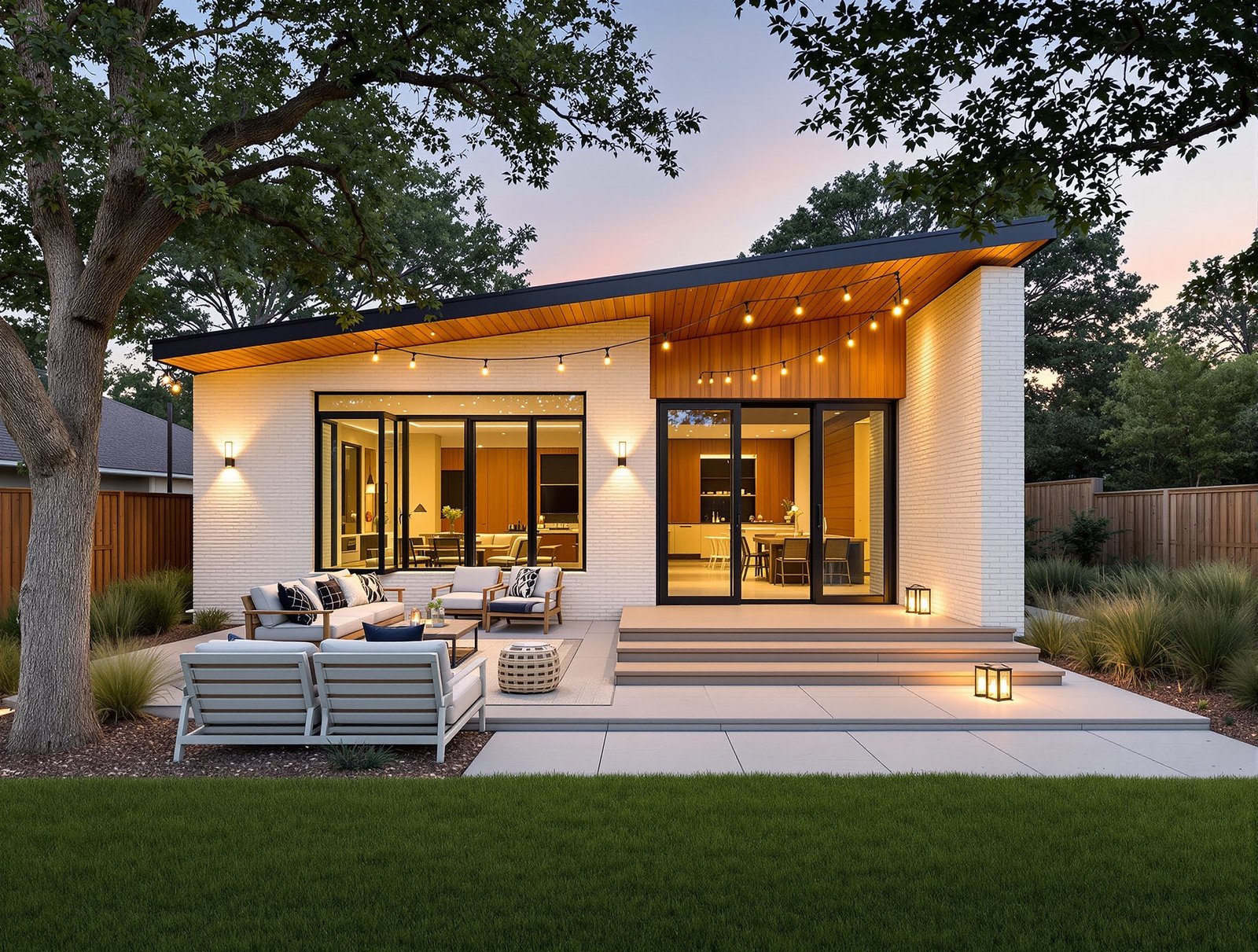 Texas ADU outdoor living and patio space
