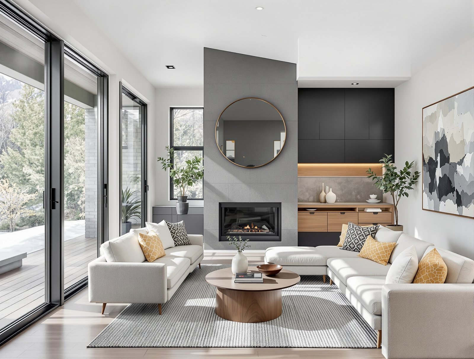 Utah ADU living room interior