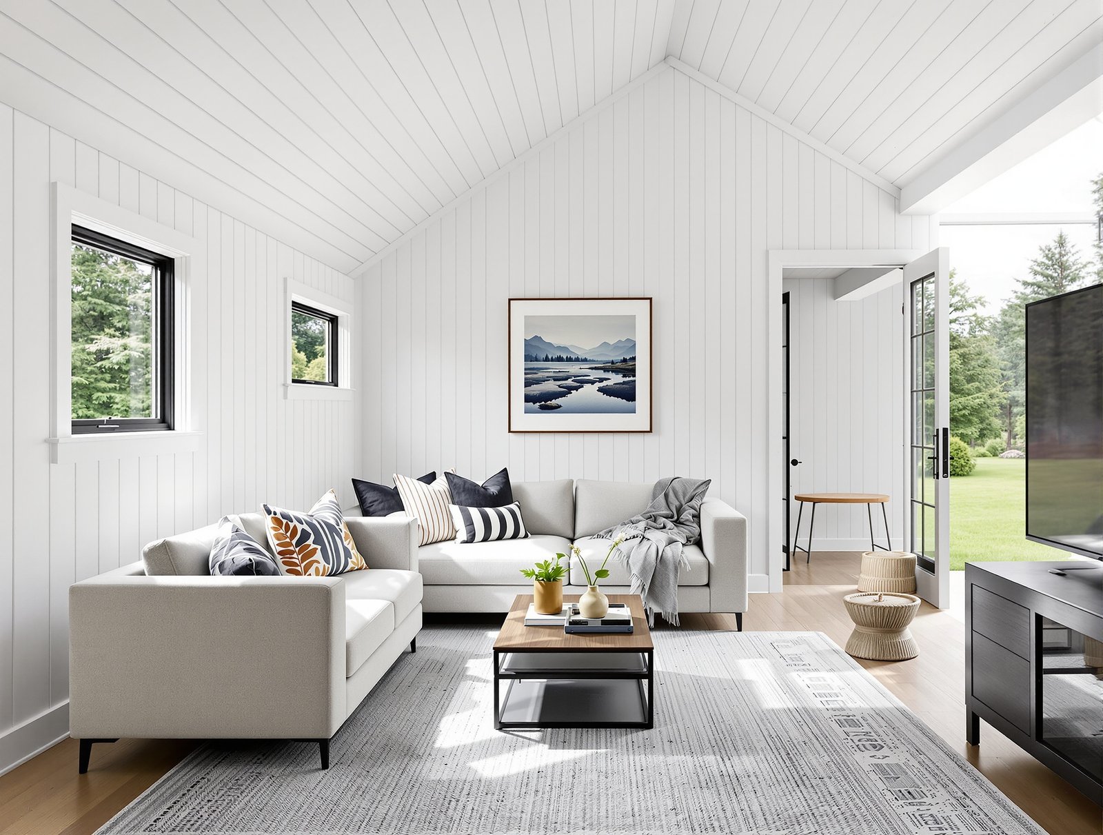 Vermont ADU living room interior